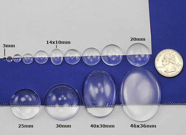 Allstarco Clear Cabochons